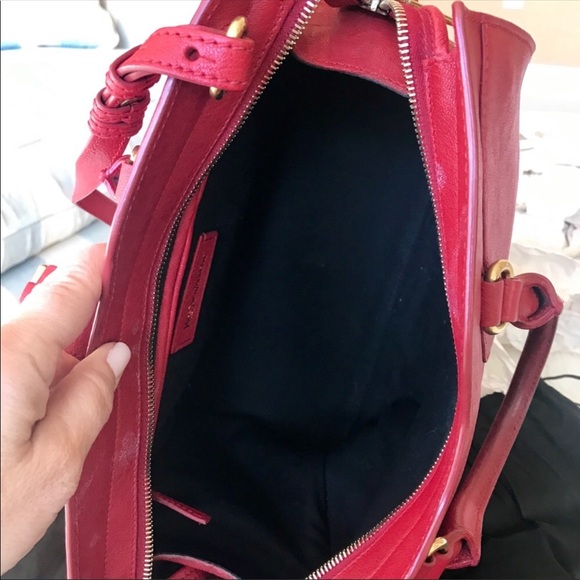 YSL Chyc Mini Ligne Y Leather Satchel - Picture 6 of 8